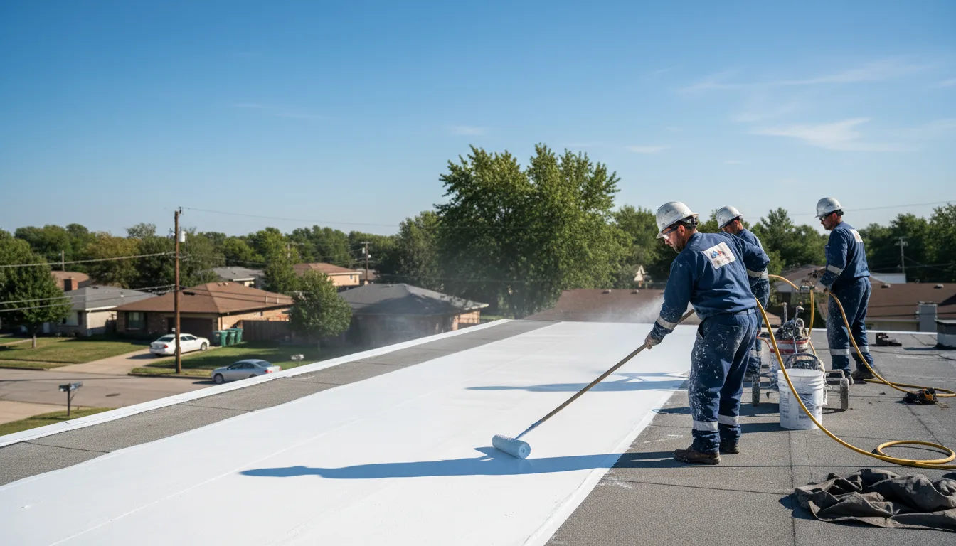 Commercial roof coating in Porter, OK near me